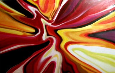 "Love Until You Don't" - Abstract Painting by Kale Van Leeuwen